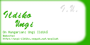 ildiko ungi business card