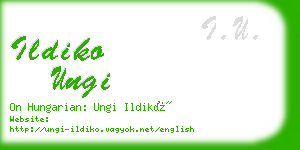 ildiko ungi business card